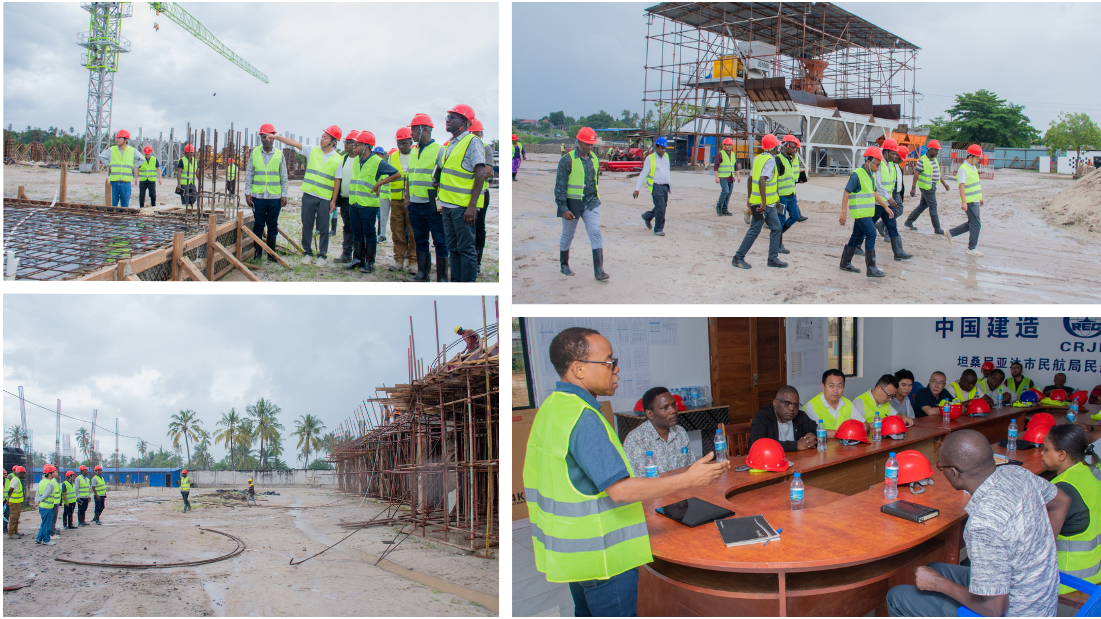 TCAA Management Inspects Progress of Civil Aviation Training Centre (CATC) Building Project